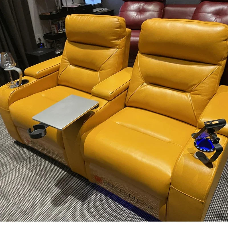Home Theater Furniture 2 Seater Leather Recliner Sofa,   Seating Lazy Boy Chair