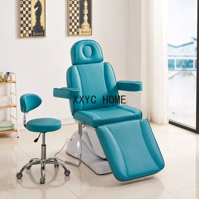 Electric beauty bed Beauty special body massage tattoo bed folding micro-plastic injection bed automatic lifting