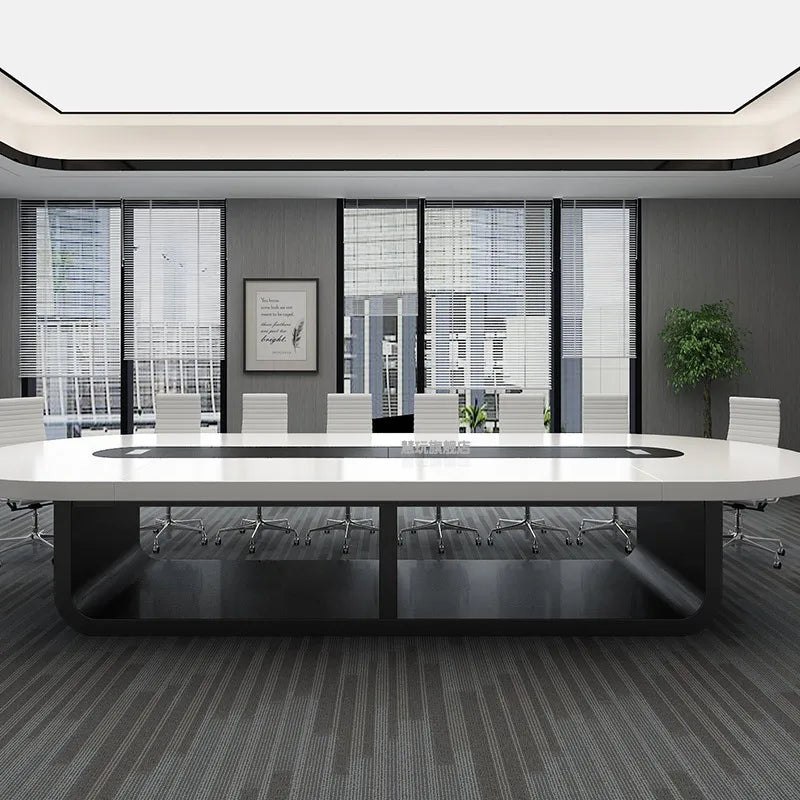 HYZ16 Factory large long size luxury office furniture MDF wooden conference room modern office desk Conference meeting table