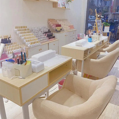 Design Supplies Nail Table Professional Dressing Modern Corner Table Commercial Salon Mesas Para Manicura Furniture CY50NT