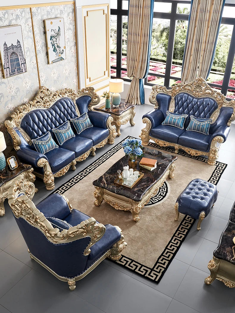 7-Seater Royal Luxury Antique Living Room Sofa Set