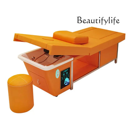 High-End Beauty Salon Special Electric Shampoo Massage Couch Massage Head Therapy Water Circulation Steaming Bed