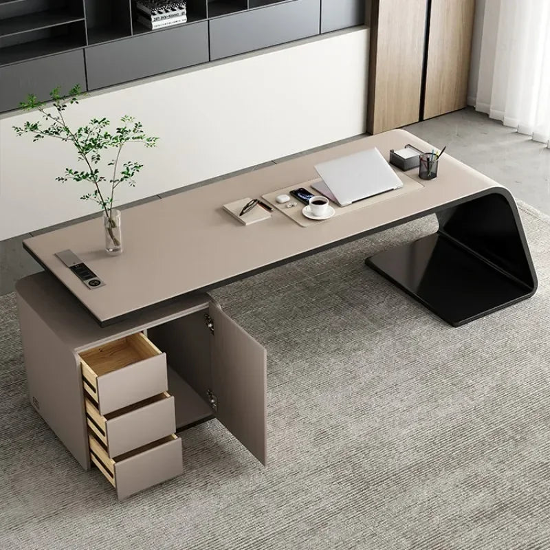 Luxury Boss Office Desks Minimalist Work Desk Corner Executive Table Household Villa Furniture Study Desktop Computer Table H