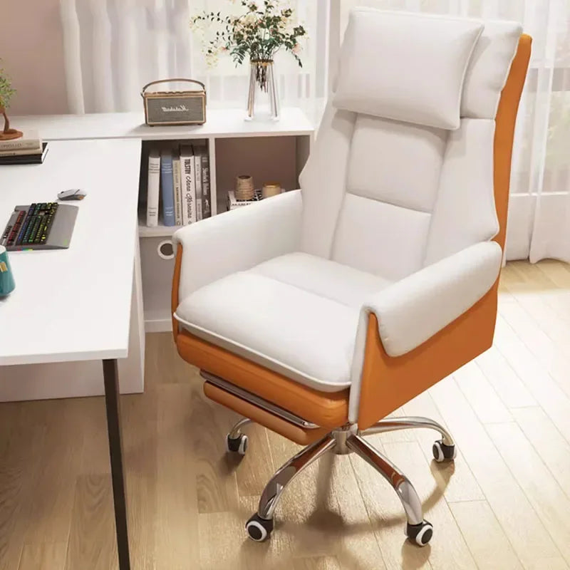 Waterproof Elastic Office Chair Gel Memory Executive Reclining Office Chair Neck Support Sillas De Escritorio Furnitures