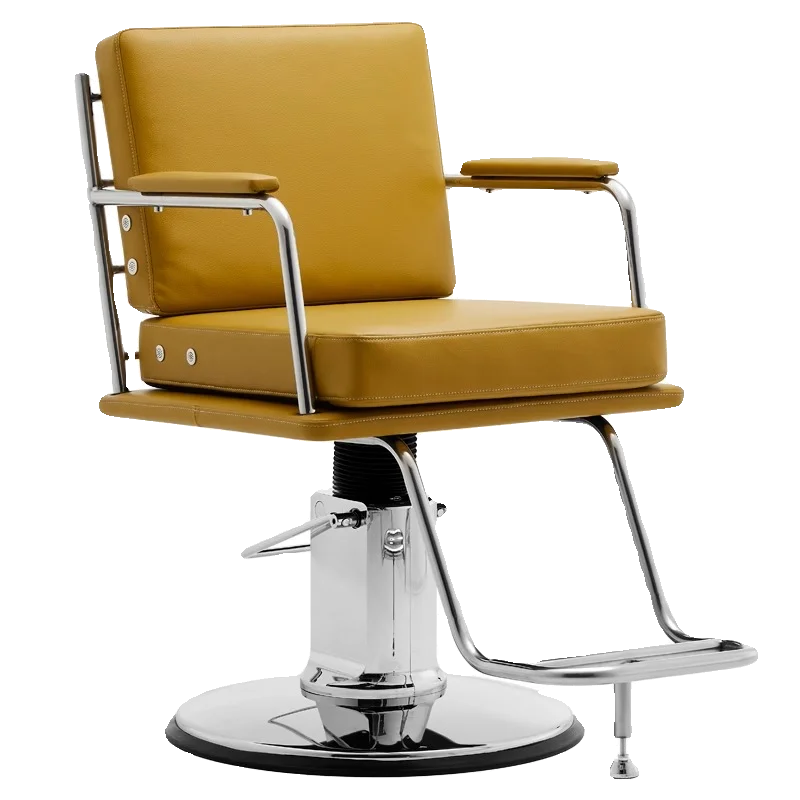 Ecological leather barber shop chair lift rotating haircut seat barber shop stool