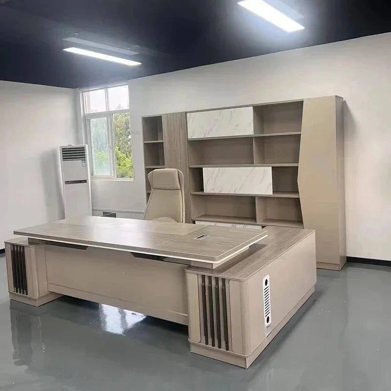 Fashion Light Luxury Boss Desks Simple Office Furniture Modern Manager Desk Single Office Chair Set Home Desktop Computer