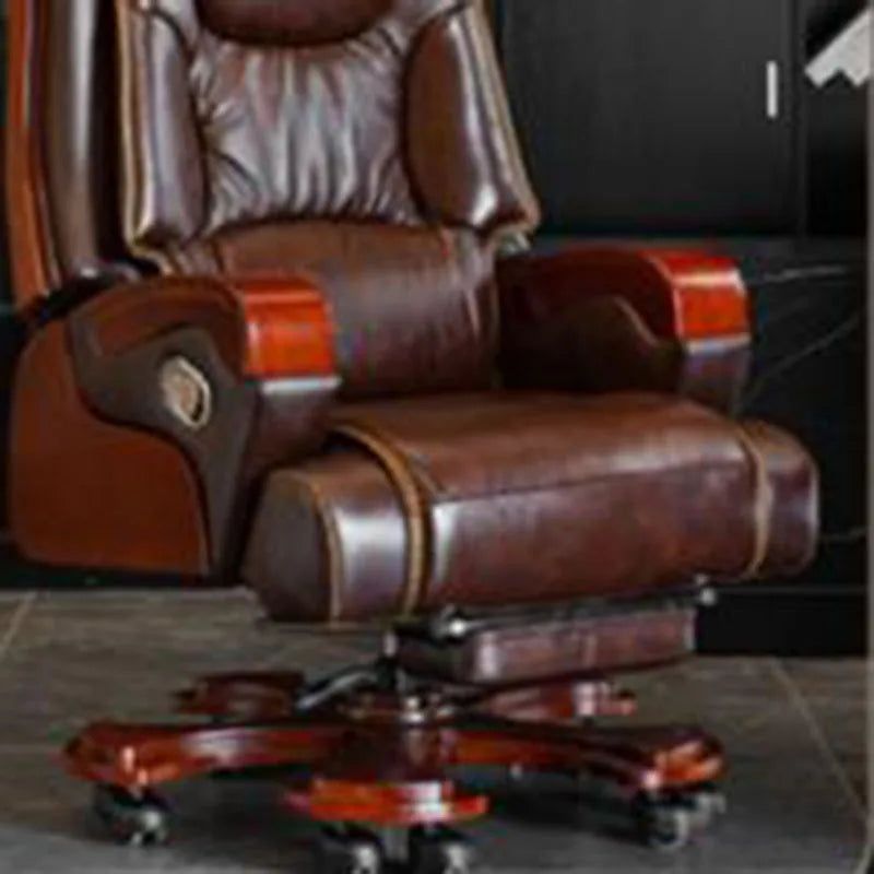 Leather Massage Office Chairs Ergonomic Study Luxury Reading Executive Desk Office Chairs Cushion Sillas Gamer Home Furniture