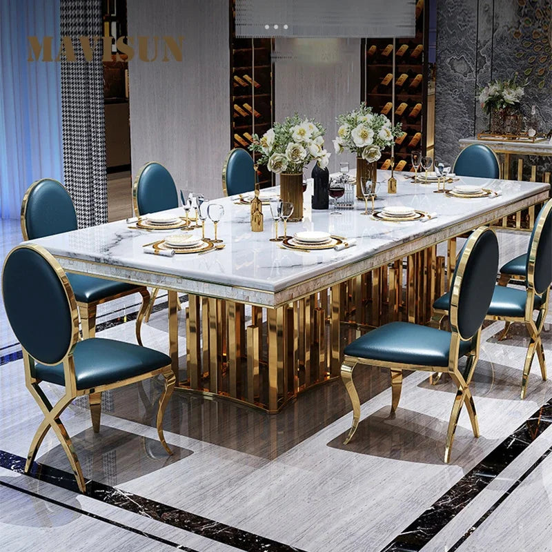 Luxury Modern Dining Table and Chair Set