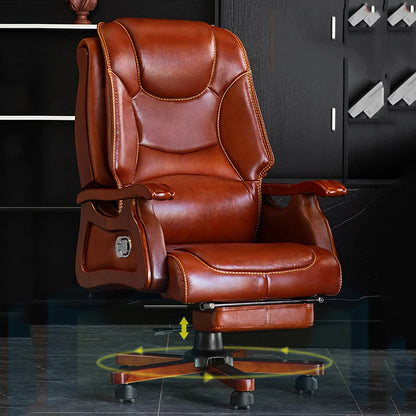 Comfortable Leather Office Chair with Massage Feature.