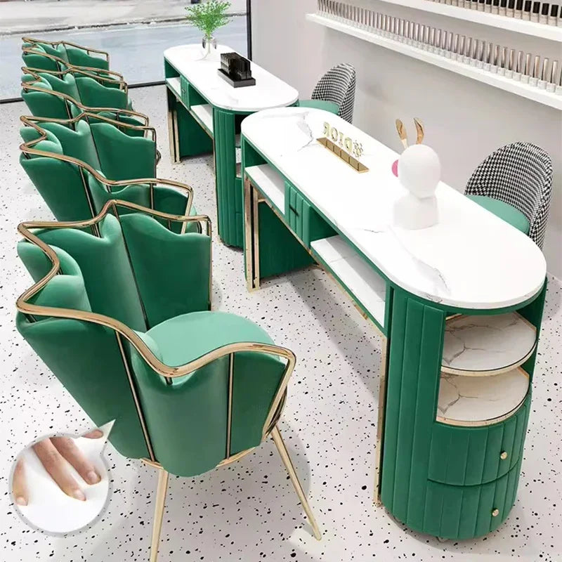 Nail Table for Nail Salon Manicure Tables Professional Hair Furniture Coffee Makeup Storage Organizer Tech Supplies Desk Beauty