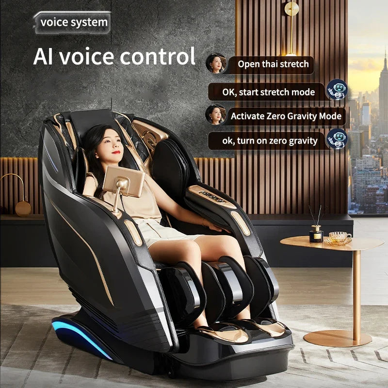 Jinkairui Home Zero Gravity Massage Chair Electric Recline Full Body Intelligent Touch Screen 4D Shiatsu Sofa Supercar Sesign