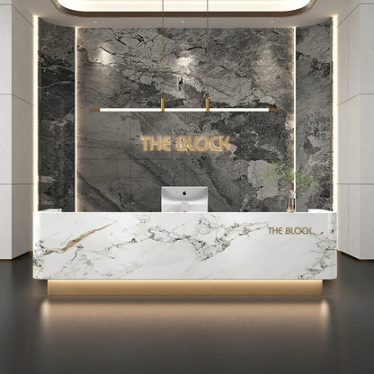 Executive Office Furniture—Reception Desk and Counter Table