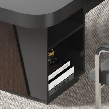 Modern Reception Desk: Large Square Conference Table for Offices.