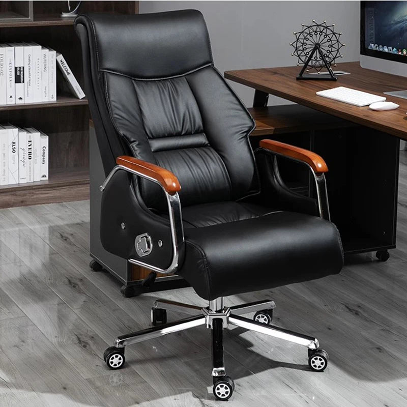 Swivel Throne Office Chair Massage Full Body Leather Comfortable Nordic Office Chair Designer Computer Muebles Trendy Furniture