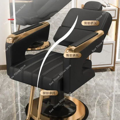 Hairdressing Swivel Barber Chairs Recliner Adjustable Hair Cutting Comfort   Spa Speciality Sillas Furniture QF50BC