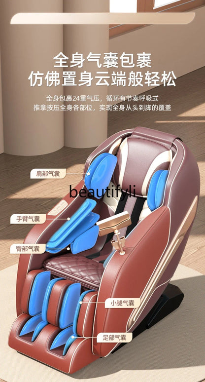 Full body multi-function space capsule compartment zero gravity luxury massage sofa chair
