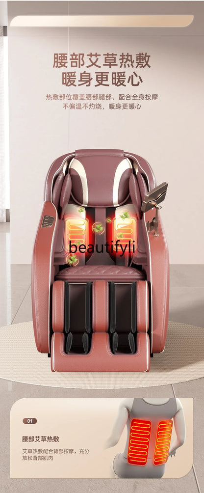 Full body multi-function space capsule compartment zero gravity luxury massage sofa chair