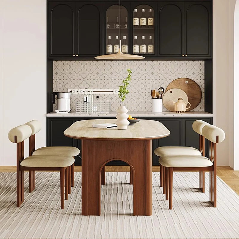 Organizer Furniture Luxury Dinning Table Set Dressing Full Dining Room Chair Entrance Sets Garden Wooden Mesas Comedor Tables