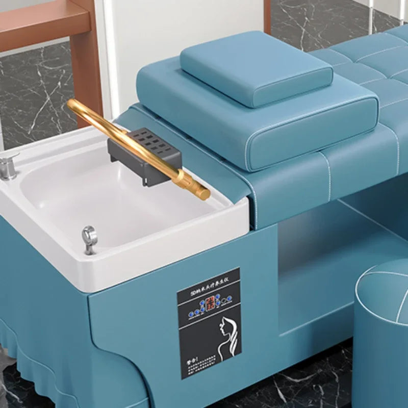 Shaving Chair Barber Wash Shower Spa Hair Water Hoop Shampoo Bowl Chinese Salon Beauty Salon Luxury Chairs Styling Stylist Sink