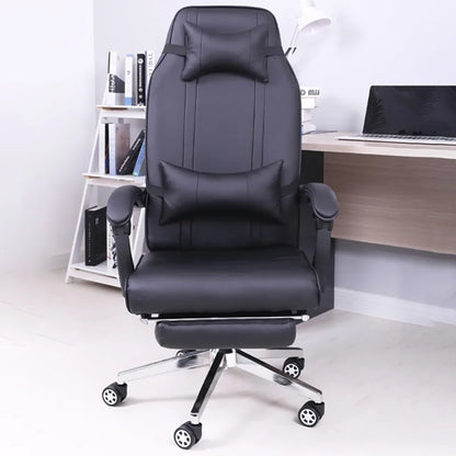 Simplicity Leather Office Chair Ergonomic Computer Home Study Bedroom Gaming Chair Boss Sillas De Oficina Office Furniture LVOC