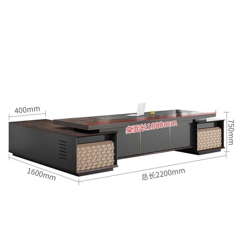 Storage Modern Office Desk Corner Writing Computer Console Laptop Drafting Office Desk Study Scrivania Tavolo Furniture HDH