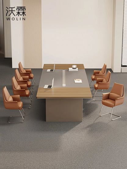 Minimalist modern Large Conference Table &amp; Chair Set