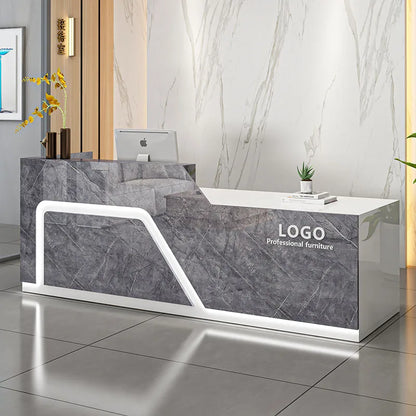 Restaurant Furniture Hairdressing Reception Administrator Stand Bar Luxurious Office Desk Help Luxury Bureau Advanced Modern WJX