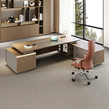 Study Office Desk Computer Standing Corner Bureau Gaming Executive Writing Desk Storage Modern Scrivania Ad Angolo Furniture
