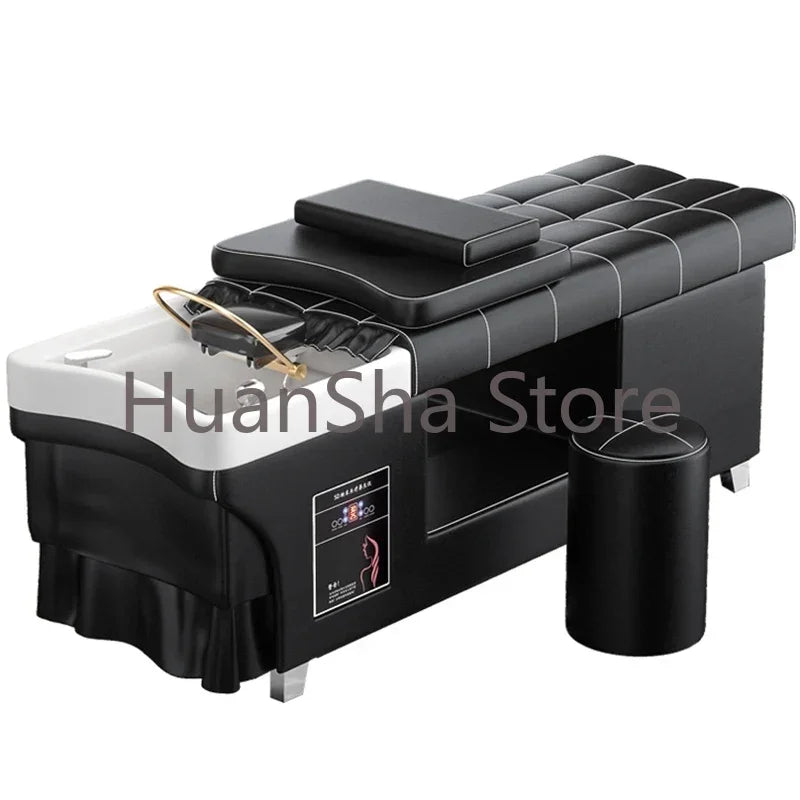 Hairstyle Beauty Shampoo Chair Water Therapy Headspa Shampoo Chair Wash Hair Stylist Chaise Coiffure Salon Furniture LJ50SC
