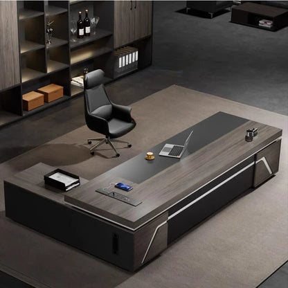 Luxury L-shaped workstation desk