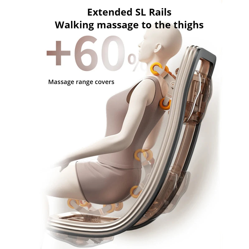 New Design Electric 4D Manipulator SL Track Zero Gravity Massage Chair Full Body Airbags Wrapped Massage chair with Bluetooth