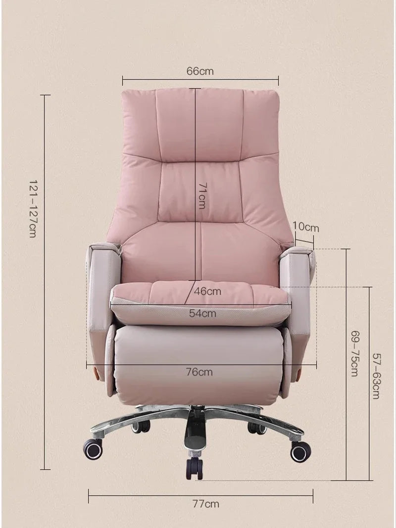 Luxurious Commerce Office Chair Leather Massage Nordic Executive Gaming Chair Home Work Silla De Escritorio Office Furniture