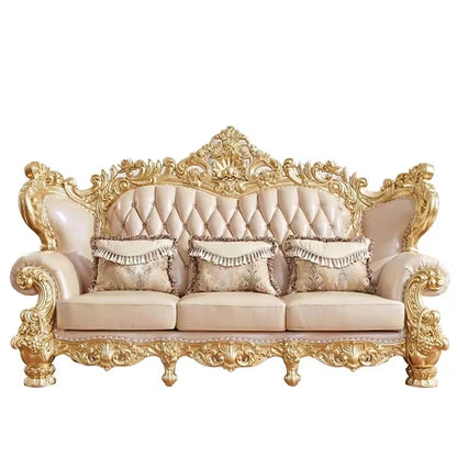 luxury Top Quality  Luxury European Classic Furniture soild wooden coffee table