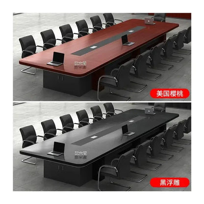 Office conference table long table simple modern large staff training table