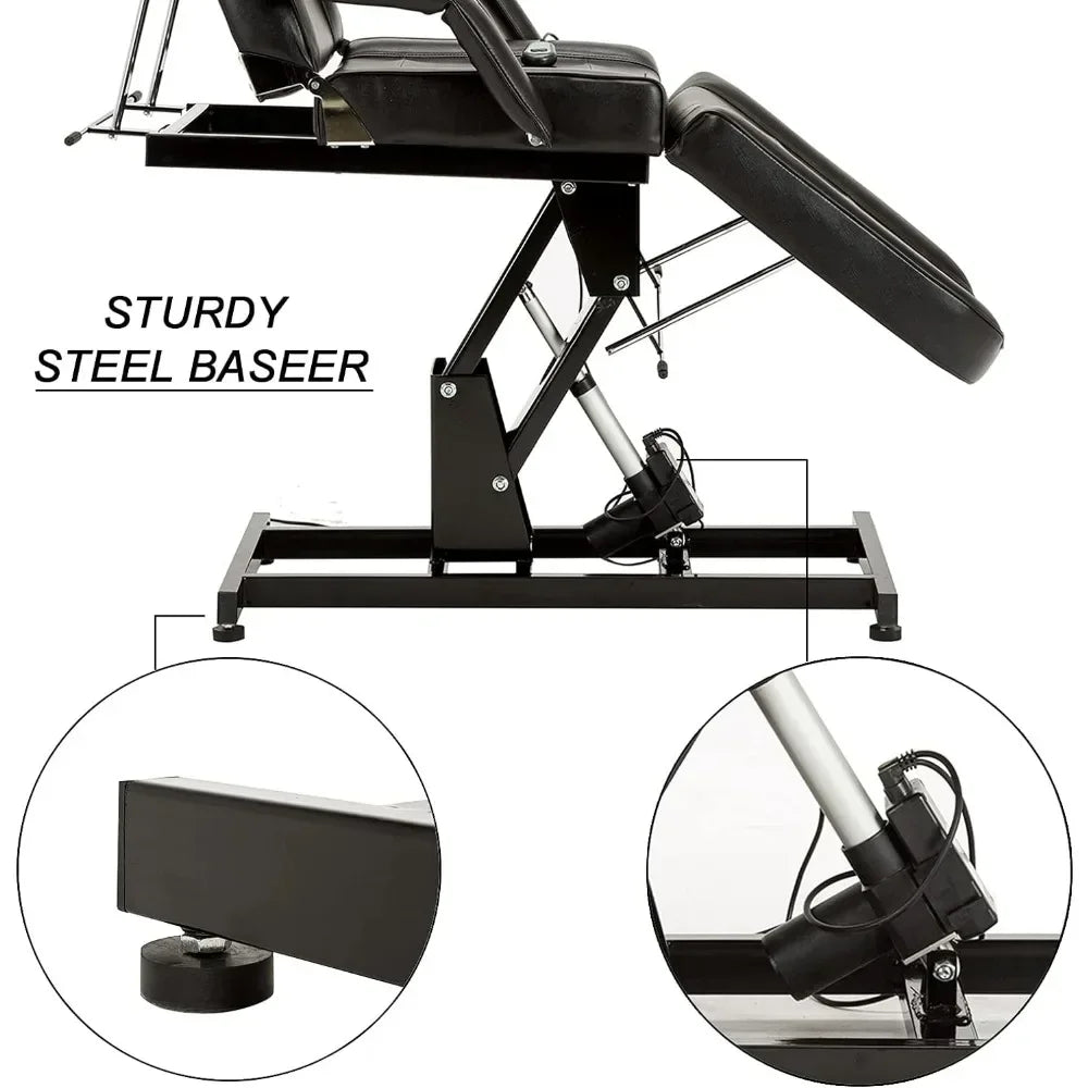 Salon SPA Massage Bed Tattoo Chair Facial Adjustable Table Beauty Equipment