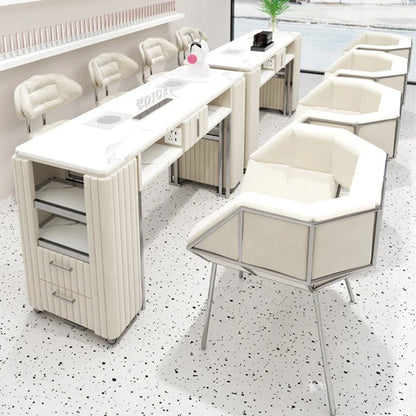 Manicure Table Japanese Marble Nail Desk Table Salon BeautyManicure Nails Professional Equipment Manicure Moveis Furniture