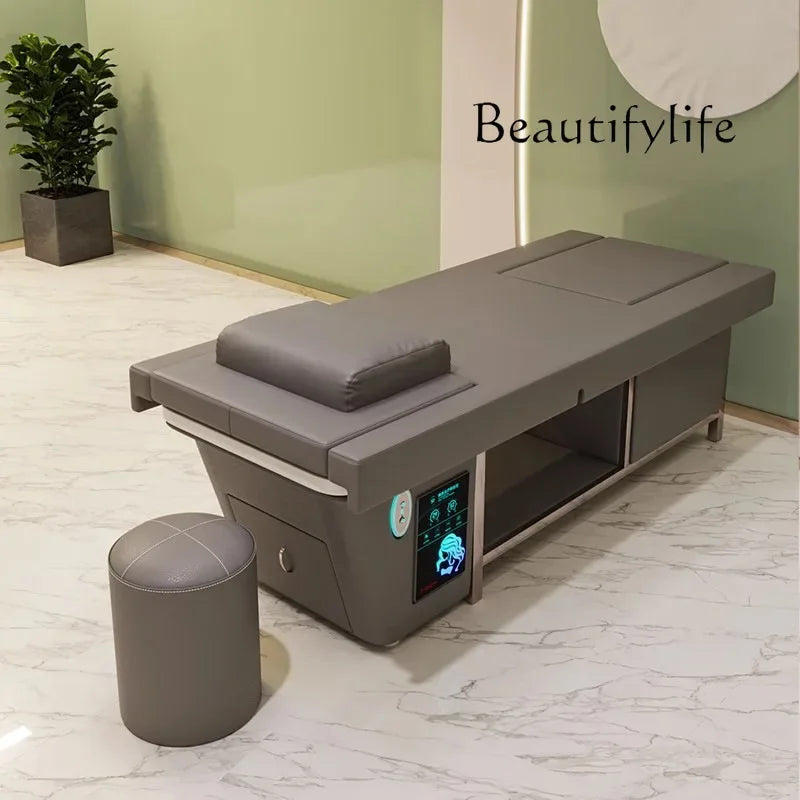 High-End Beauty Salon Special Electric Shampoo Massage Couch Massage Head Therapy Water Circulation Steaming Bed