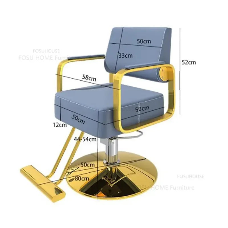 European Barber Chairs Salon Furniture Simple Barber Shop Hairdressing Chair Hair Salon Lift Beauty Salon Chairs X