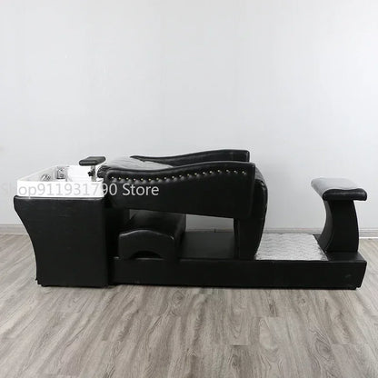 Massage Hair Washing Bed Head Spa Lounge Water Circulation Shampoo Chair Salon Adult Silla Peluqueria Salon Furniture MQ50XF