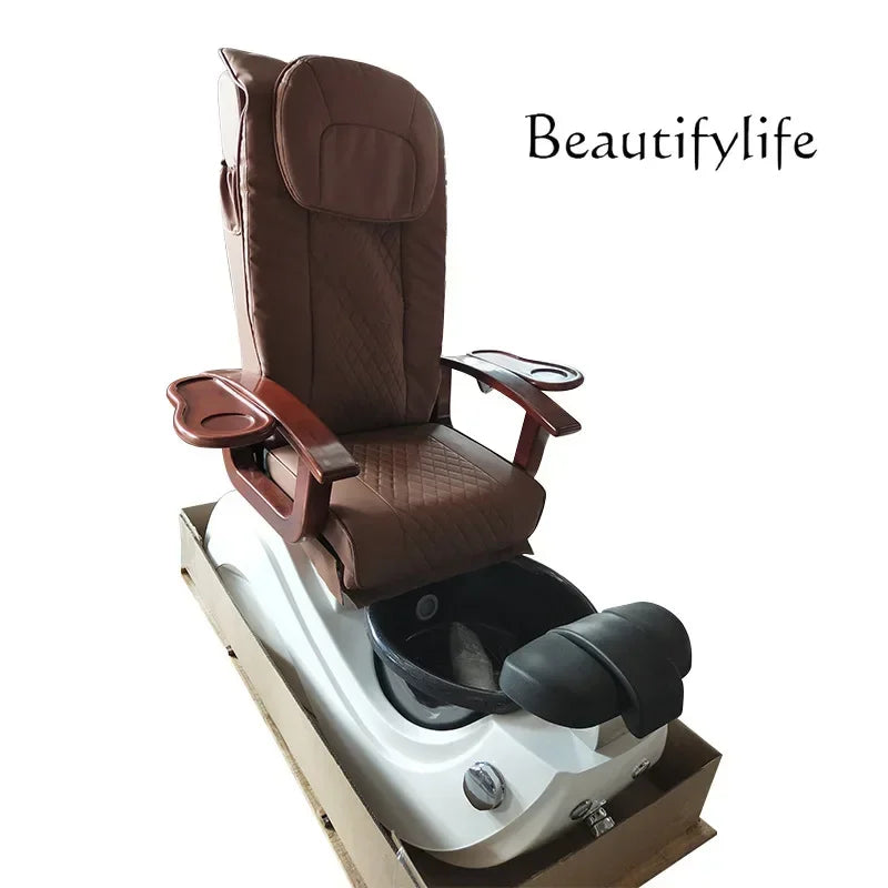Beauty Salon Manicure Sofa – Electric Half-Reclining Foot Spa Chair, Manicure & Foot Bath Sofa Chair