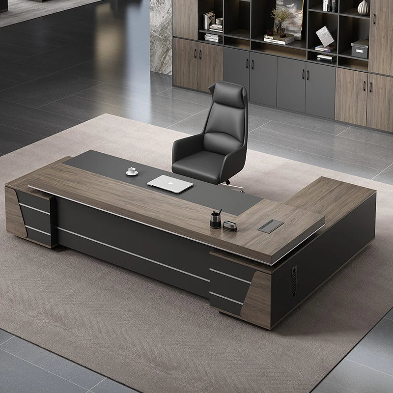 Modern L-Shaped Office Desk: Stylish and Functional, Perfect for Workspaces
