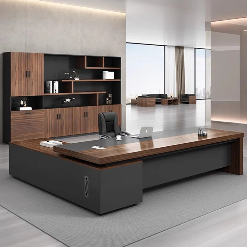 Luxury L-Shaped Corner Office Desk
