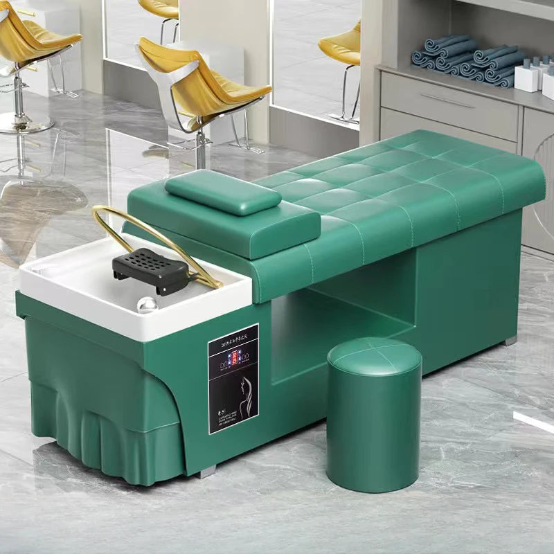 Water Circulation Shampoo Chair Hair Therapy Women Professionals Hairwash Bed Styling Stations Haar Wasch Liege Spa Furniture