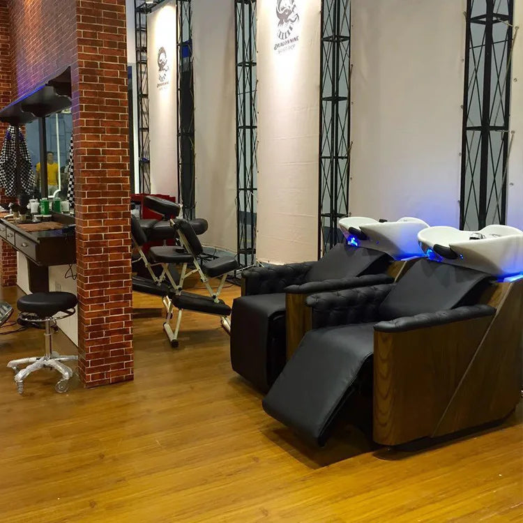 Hair Washing shampoo chair backwash unit;  Salon furniture hair salon equipment With Shampoo bowel