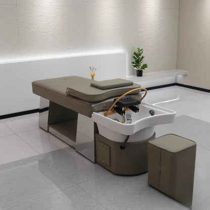 Cosmetologist Chair Hairdressing Shampoo Basin Professional Spa Bed Living Room Chairs Beauty Salon Customer Nursing Shower