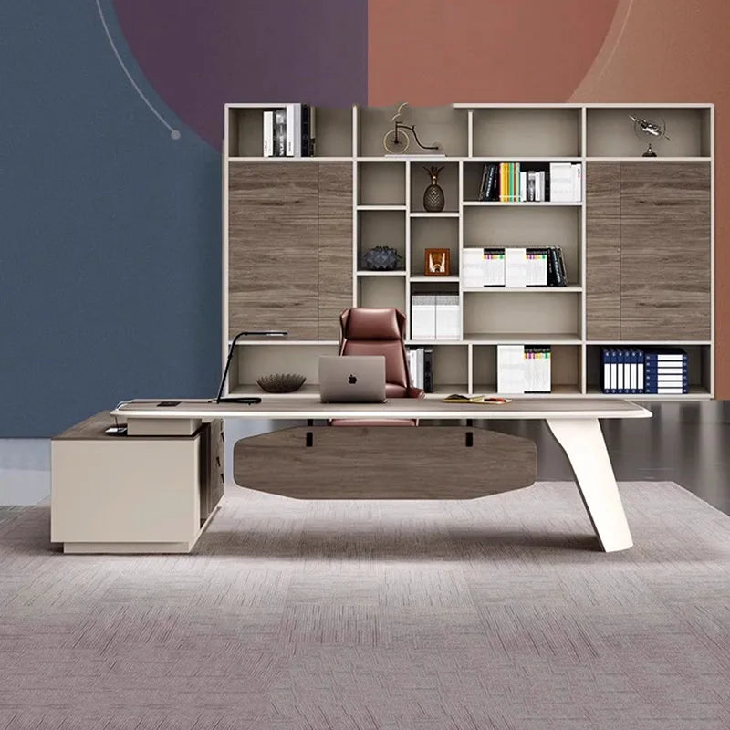 Shelf Console Computer Desks Coffee Study Filing Cabinets Office Desk Stand L Shape Workflow Scrivania Tavolo Office Furniture