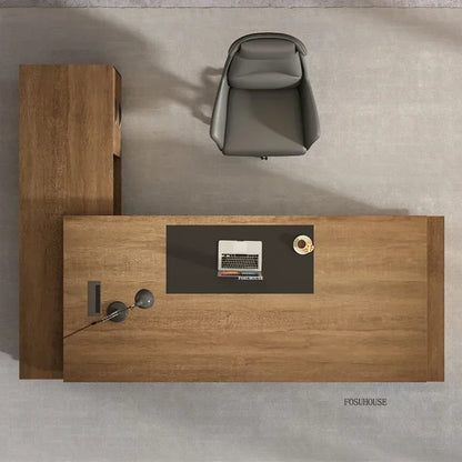 Nordic Simple Manager Office Desks Designer Boss Computer Desks for Office Furniture Modern Multifunctional Staff Office Desk M