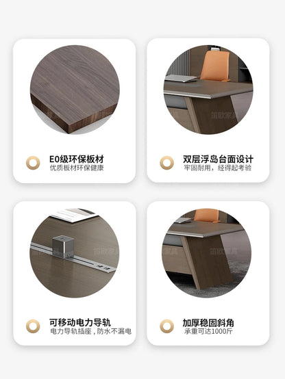 Light luxury conference  table and chair