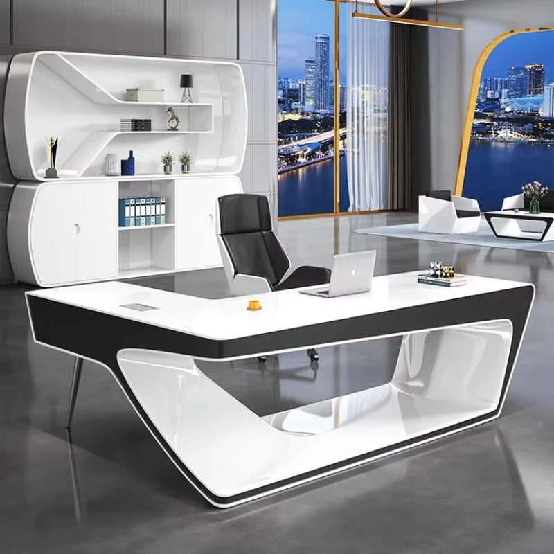 Modern L-Shaped Office Desk