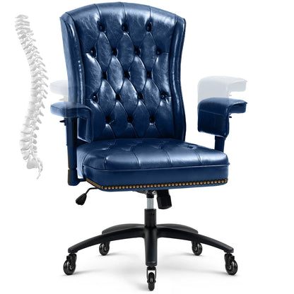 High Back Ergonomic Executive Office Chair with wheels Office Chair with Height-Adjustable Upholstered by PU